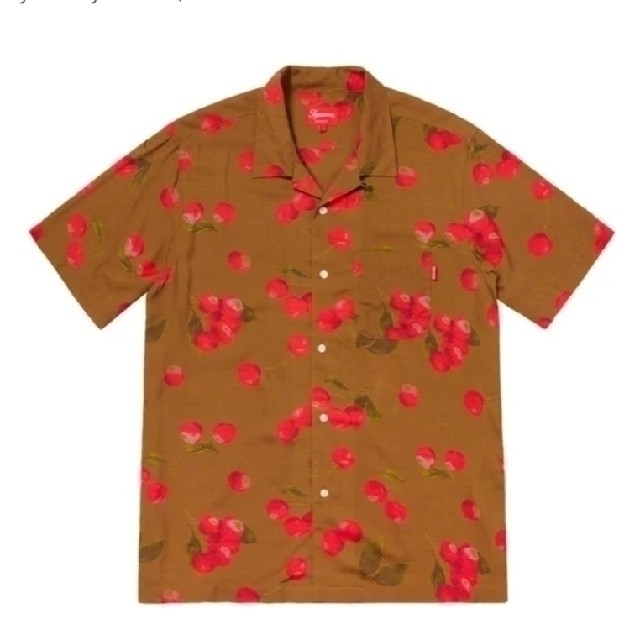 Supreme Cherry Rayon S/S Shirt Lシャツ