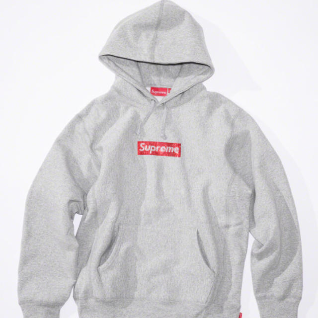 supreme swarovski box logo hoodieトップス