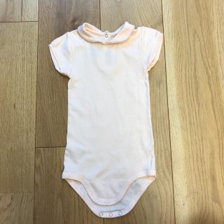 プチバトー(PETIT BATEAU)の1回着用のみ！プチバトー 襟付きロンパース(ロンパース)