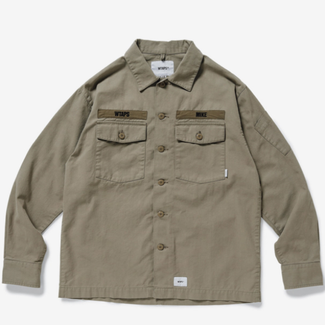 WTAPS 19ss BUDS LS 01 SHIRT.COTTON.SERGE