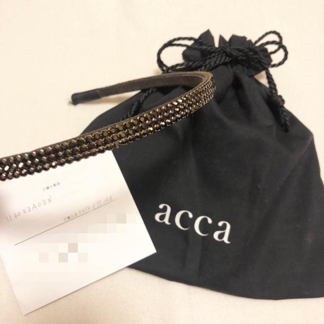 acca★Audrey HEADBAND / brown 製品証明書付