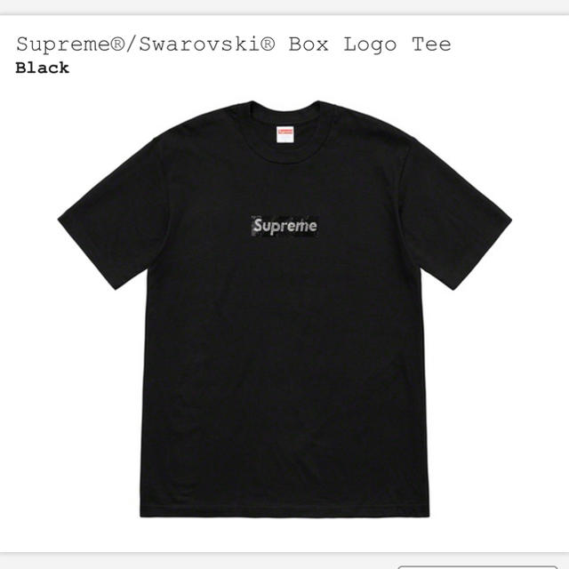 Supreme - supreme スワロフスキー ボックスロゴ boxlogo Tシャツ