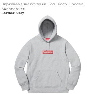 シュプリーム(Supreme)のSupreme Swarovski Box Logo Sweatshirt L(パーカー)