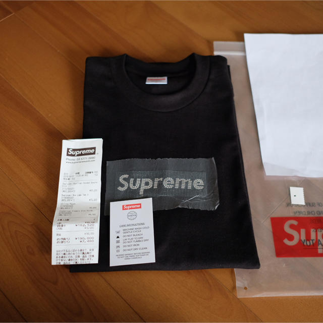 Supreme Swarovski Box Logo Tee Black M