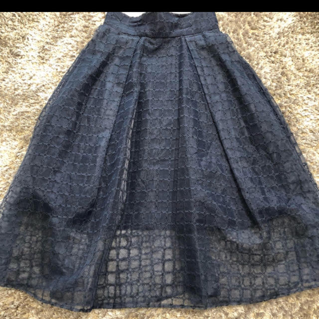 FRAY I.D(フレイアイディー)のフレイアイディー  オーガンジースカート レディースのスカート(ひざ丈スカート)の商品写真