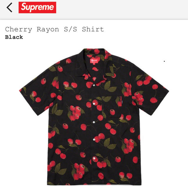 商品名: Supreme Cherry Rayon S/Sシャツ