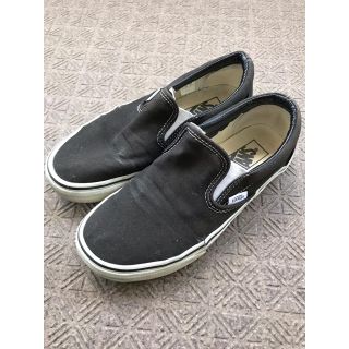 ヴァンズ(VANS)のVANS スリッポン スニーカー ブラック レディース 23,5cm US7(スニーカー)