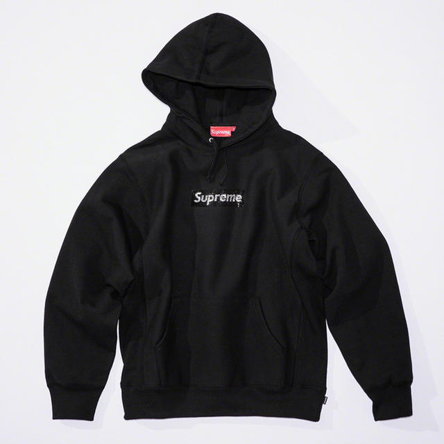 Supreme(シュプリーム)の【希少S】 Supreme Swarovski Box logo Hooded  メンズのトップス(パーカー)の商品写真