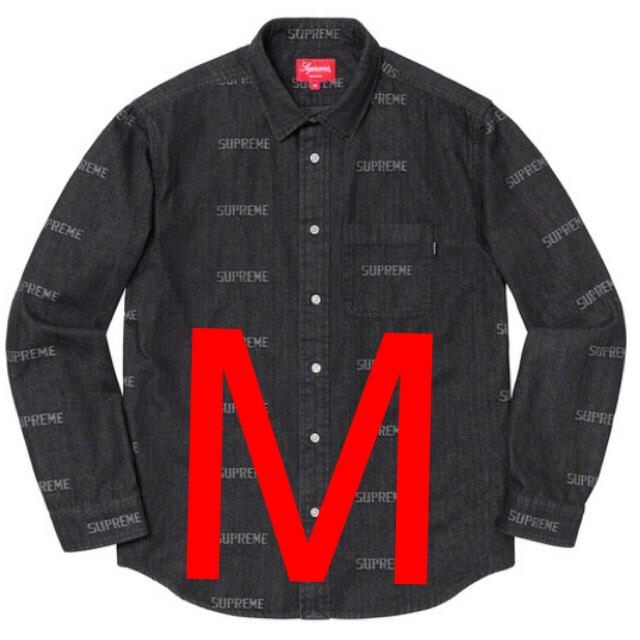 Supreme Denim Shirt デニムシャツ M Black 黒