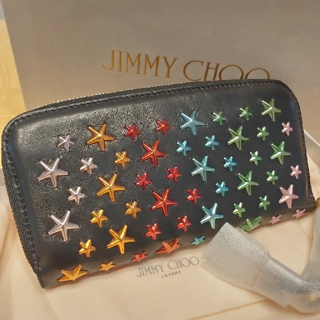 JIMMY CHOO長財布FILIPAマルチカラースター希少