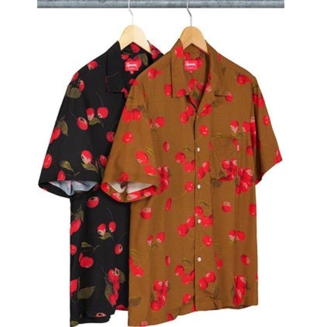 Supreme Cherry Rayon S/S Shirt black m | msacapital.com.br