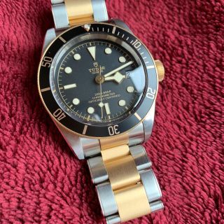 チュードル(Tudor)の16時まで！【極美品一回のみ使用】TUDORヘリテージ ブラックベイ79733N(腕時計(アナログ))