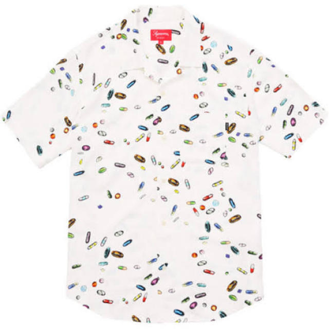 Supreme シュプリーム Pills Rayon Shirt white M