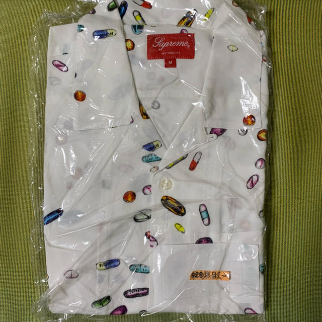 Supreme シュプリーム Pills Rayon Shirt white M