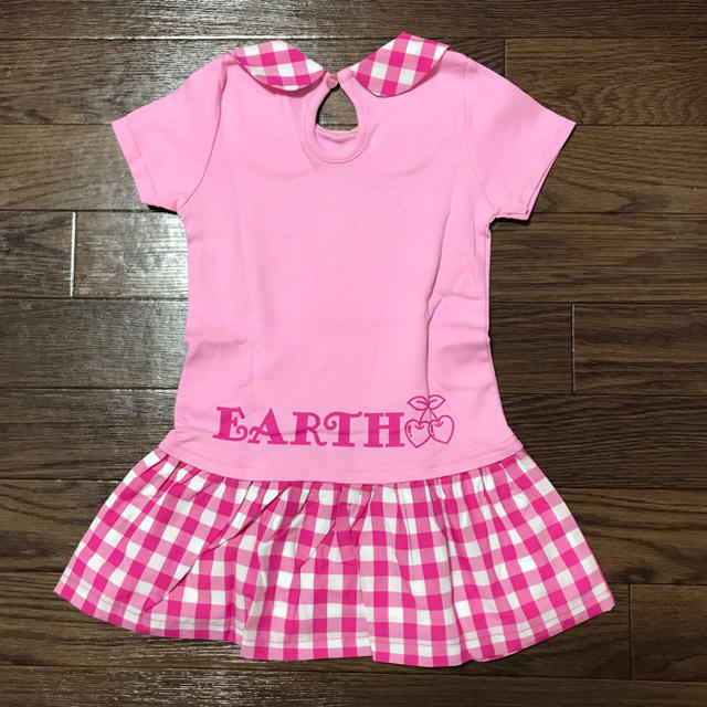 EARTHMAGIC(アースマジック)の7.アースマジック  マフィーチェックワンピース110 キッズ/ベビー/マタニティのキッズ服女の子用(90cm~)(ワンピース)の商品写真