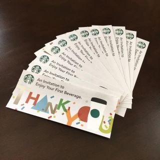 スターバックスコーヒー(Starbucks Coffee)のごえもん様専用 スタバチケット(フード/ドリンク券)