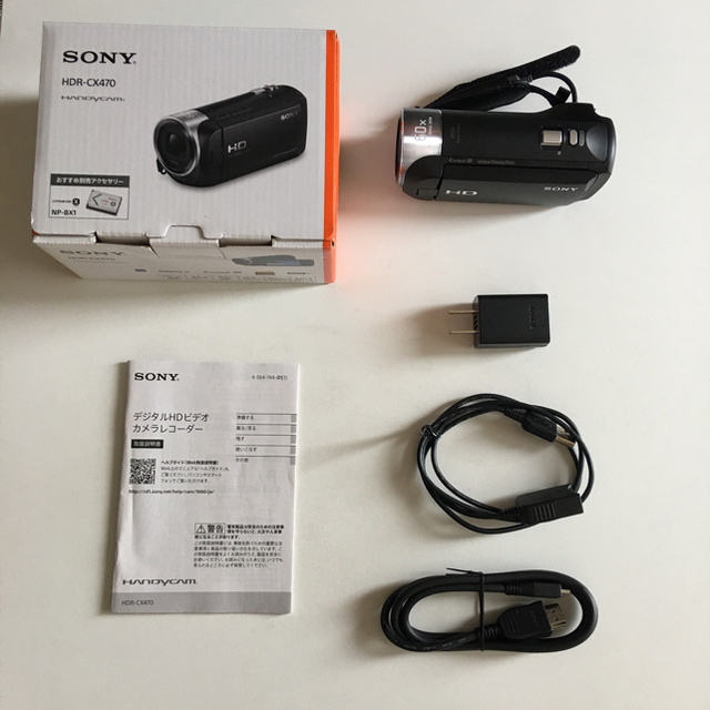 SONY(ソニー)のkebinさま専用 4/14購入　SONY ハンディカム　HDR-CX470  スマホ/家電/カメラのカメラ(ビデオカメラ)の商品写真