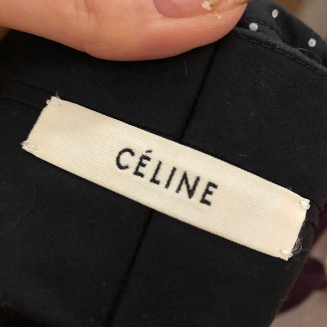 celine(セリーヌ)のCELINE ドットコットンパンツ レディースのパンツ(カジュアルパンツ)の商品写真