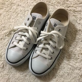 コンバース(CONVERSE)のコンバース オールレザー ホワイト スニーカー(スニーカー)