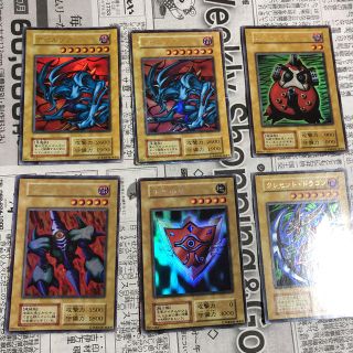 ユウギオウ(遊戯王)の遊戯王 初期 メガソニック アイ 千年の盾など6枚セット  希少(Box/デッキ/パック)