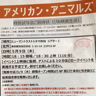 アメリカン アニマルズ 試写会5/9(木)渋谷2名様(洋画)