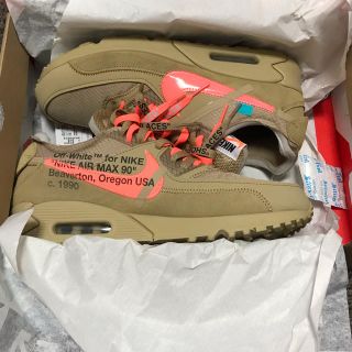 オフホワイト(OFF-WHITE)のsupsnkrs様 専用offwhite×air  max 90 ベージュ(スニーカー)