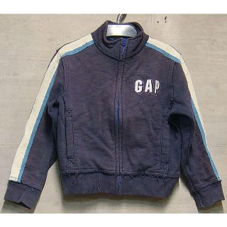 ギャップキッズ(GAP Kids)の古着☆GAP☆ギャップ☆スウェットフルジップジャージ☆紺110㎝(ジャケット/上着)