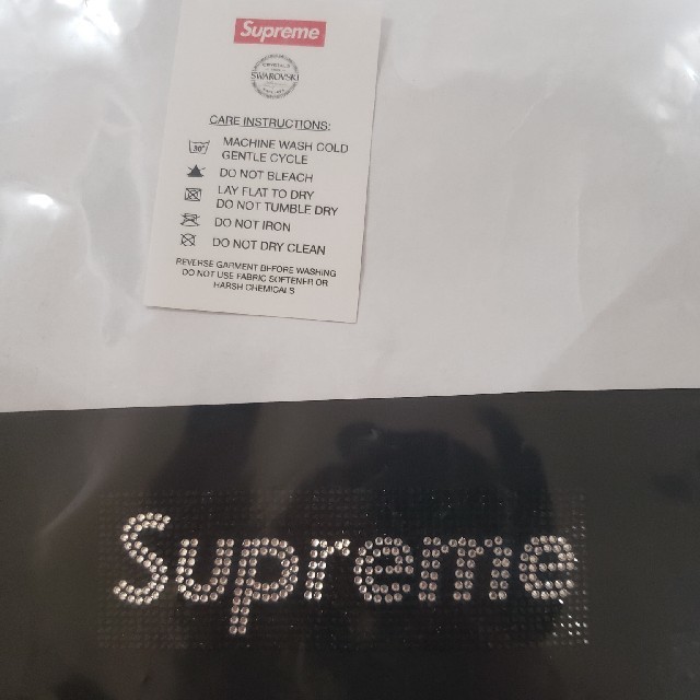 Supreme SWAROVSKI BOX LOGO tee 黒 S