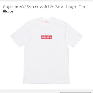 シュプリーム(Supreme)のSupreme Swarovski Box Logo Tee(Tシャツ/カットソー(半袖/袖なし))