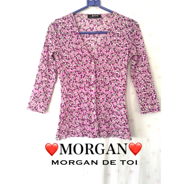 MORGAN(モルガン)の5/3〜㊗️限定価格にて  ❤️MORGAN❤️お花柄トップス レディースのトップス(カットソー(長袖/七分))の商品写真