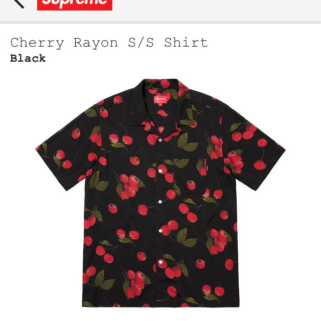 Supreme cherry rayon shirt