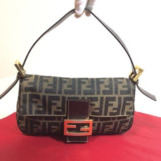 フェンディ(FENDI)のフェンディ　ズッカ　マンマ　バケット　ゴールド金具(ショルダーバッグ)