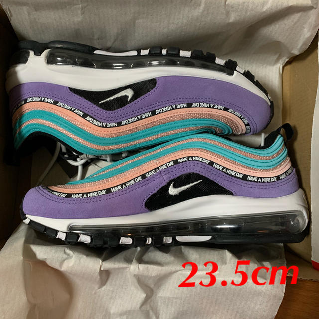 NIKE(ナイキ)のNIKE AIR MAX 97 SE GS - BLACK/PURPLE レディースの靴/シューズ(スニーカー)の商品写真