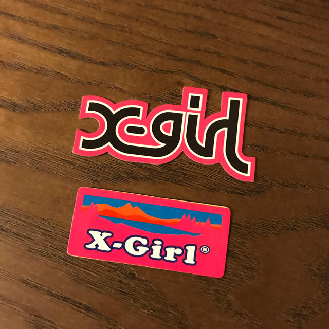 X-girl(エックスガール)のx-girl エックスガール ステッカー 計2枚 レディースのレディース その他(その他)の商品写真