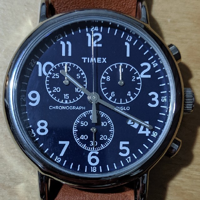 TIMEX(タイメックス)のTIMEX タイメックス Weekender Chrono ウィークエンダー メンズの時計(レザーベルト)の商品写真