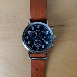 タイメックス(TIMEX)のTIMEX タイメックス Weekender Chrono ウィークエンダー(レザーベルト)