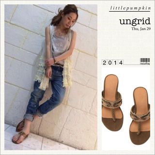 アングリッド(Ungrid)のビーズフラットサンダル(サンダル)