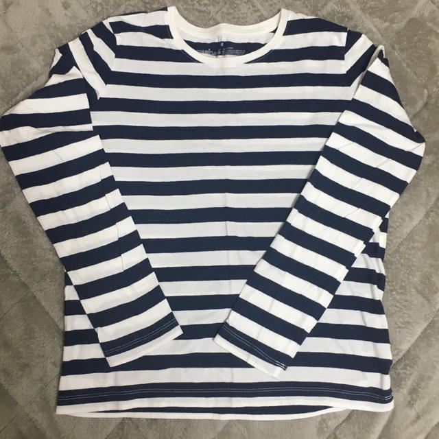 MUJI (無印良品)(ムジルシリョウヒン)の無印 ボーダーシャツ レディースのトップス(Tシャツ(長袖/七分))の商品写真