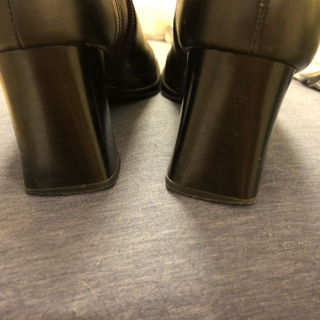 ing(イング)のingイング 本革レザーショートブーツ 日本製  黒 24.5 レディースの靴/シューズ(ブーツ)の商品写真