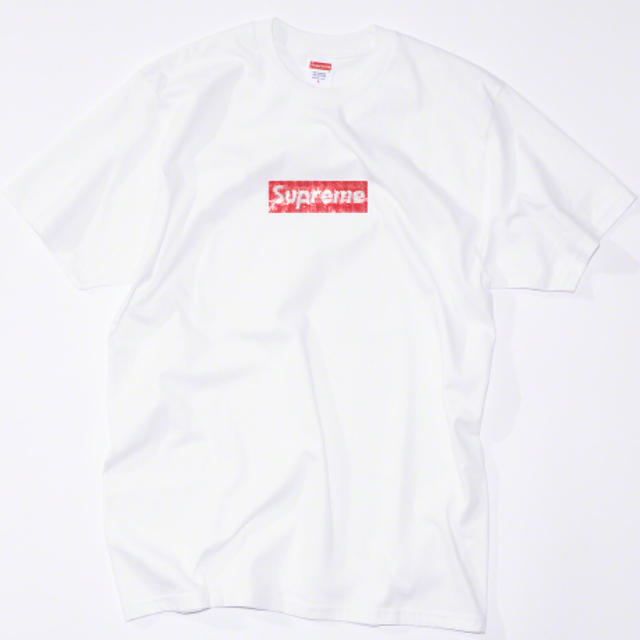 supreme swarovski box logo tee