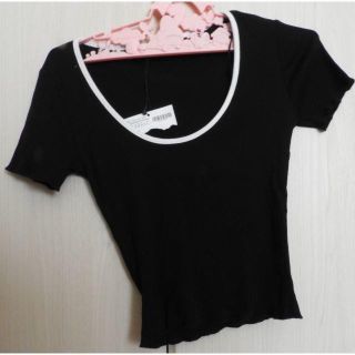 ザラ(ZARA)の【ZARA（ザラ）】☆ブラック☆半袖シャツ☆未使用☆(Tシャツ(半袖/袖なし))