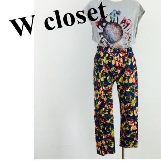 ダブルクローゼット(w closet)のW closet◎花柄パンツ(カジュアルパンツ)