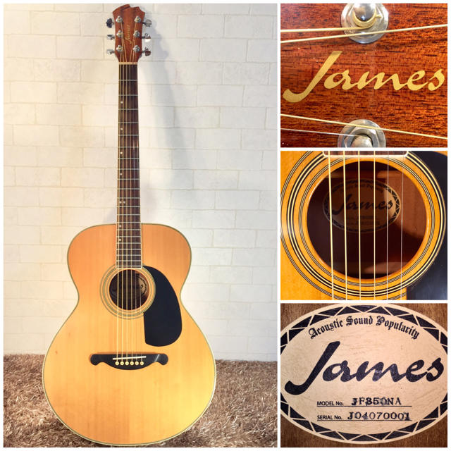 野うさぎ様専用 869.James JF350NA!トップ単板!低弦高調整済