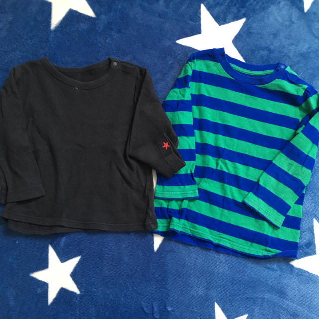 UNIQLO(ユニクロ)のロンT★90 4点セット キッズ/ベビー/マタニティのキッズ服男の子用(90cm~)(Tシャツ/カットソー)の商品写真