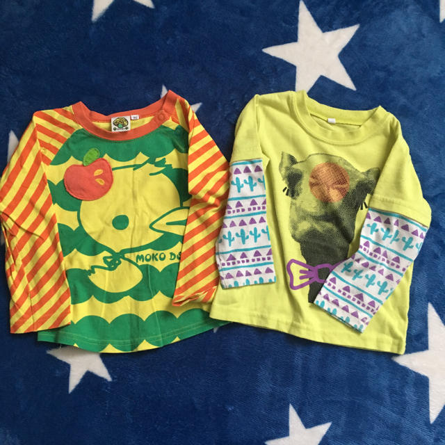 UNIQLO(ユニクロ)のロンT★90 4点セット キッズ/ベビー/マタニティのキッズ服男の子用(90cm~)(Tシャツ/カットソー)の商品写真