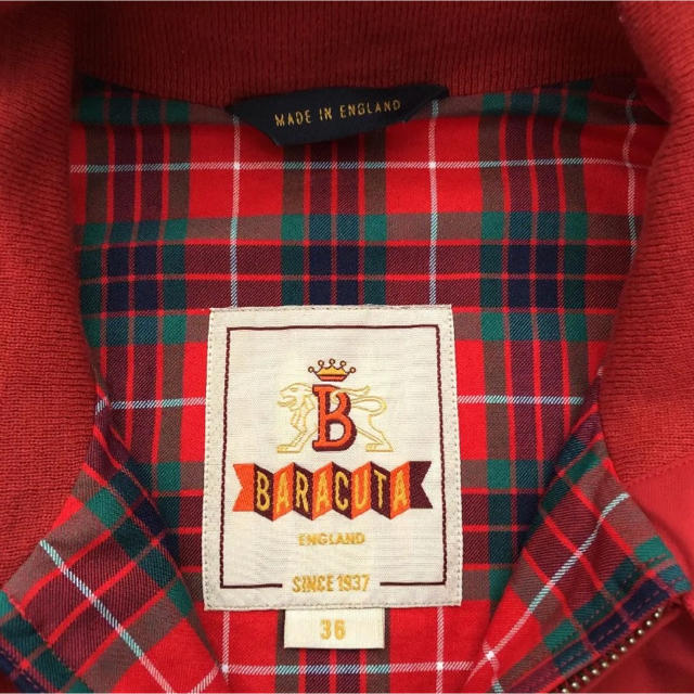 BARACUTA(バラクータ)の超美品 バラクータ  G9 36 スウィングトップ coolmax レッド メンズのジャケット/アウター(ブルゾン)の商品写真