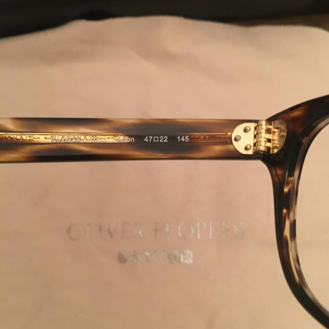 OLIVER PEOPLES　鼈甲柄　伊達メガネ