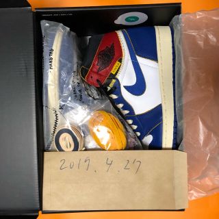 ナイキ(NIKE)のUnion Nike air Jordan 1 Retro Hi UN 26.5(スニーカー)