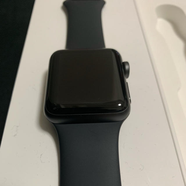 Apple Watch(アップルウォッチ)のApple Watch Series3 38mm スペースグレー GPSモデル メンズの時計(腕時計(デジタル))の商品写真