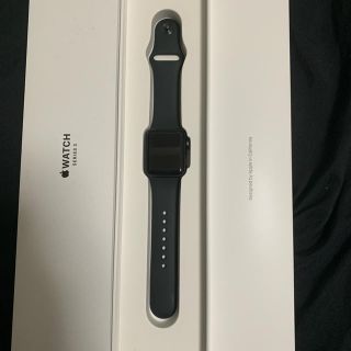 アップルウォッチ(Apple Watch)のApple Watch Series3 38mm スペースグレー GPSモデル(腕時計(デジタル))